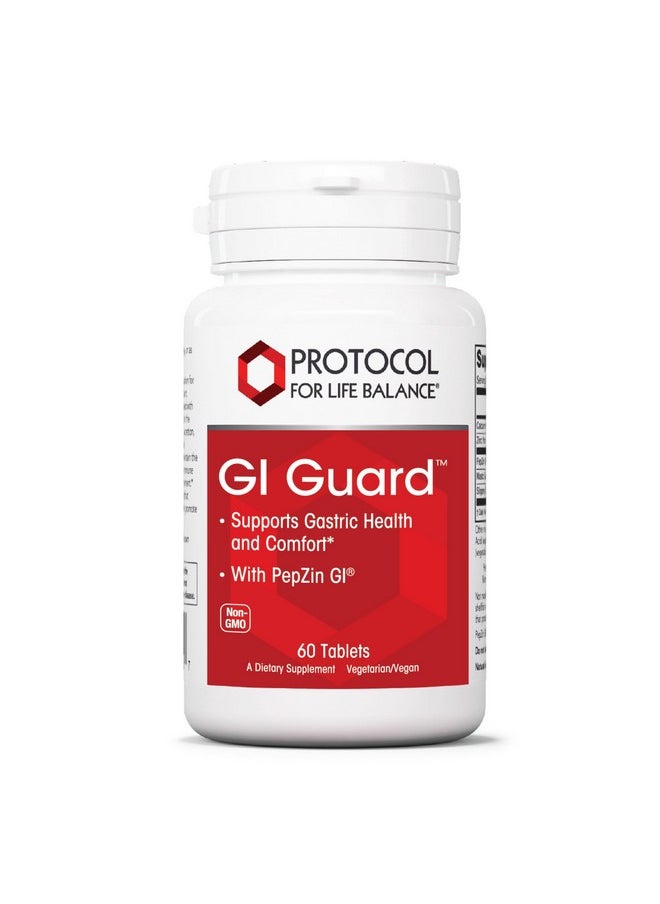 Protocol For Life Balance - Protocol GI Guard - for Gastric Health & Comfort - with PepZin GI - for Digestive Gut Health - Non-GMO & Vegan - 60 Tablets - Image 1