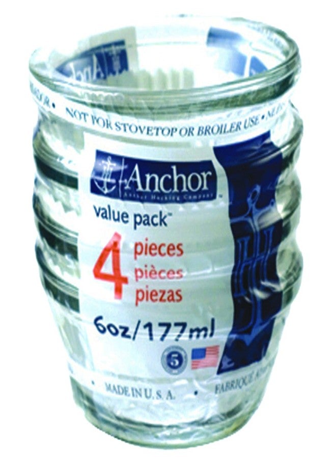 أنكور هوكينغ أكواب كاسترد زجاجية من أنكور هوكينج سعة 6 أونصات، طقم من 4 قطع - Image 2