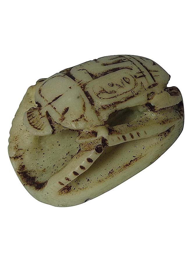 Scarab Beetle Ancient Souvenir Statue Egyptian Handmade 1.6 Hieroglyphics Pharaoh Paperweight Sculpture