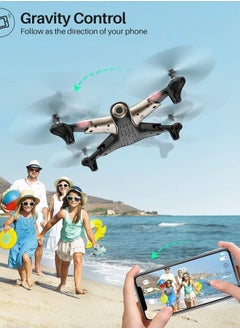 SYMA Drone with 1080P FPV Camera,Optical Flow Positioning,Tap Fly,Altitude Hold,Headless Mode,3D Flips,2 Batteries 40mins Flying UFO Remote Control Quadcopter for Kids Beginners  - Image 5