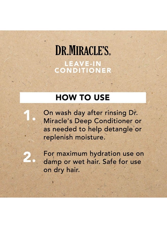 Dr. Miracle's Leave In Conditioner Blended With Vitamins A C & E For Strong Soft Manageable Shiny Hair 8 Ounce - Image 5