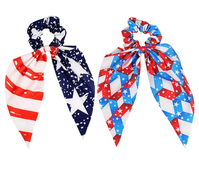 Women Hairbands Elastic Running Sport Headband Hair Accessories for 4th of July Stars Stripes Headwrap TS06N Hairband