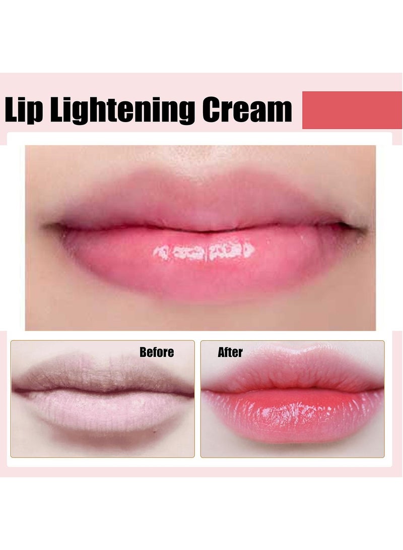 EELHOE كريم تفتيح الشفاه للشفاه الداكنة، بلسم كريم تفتيح الشفاه العضوي الصحي للحصول على شفاه وردية ناعمة 30 جرام - Image 4