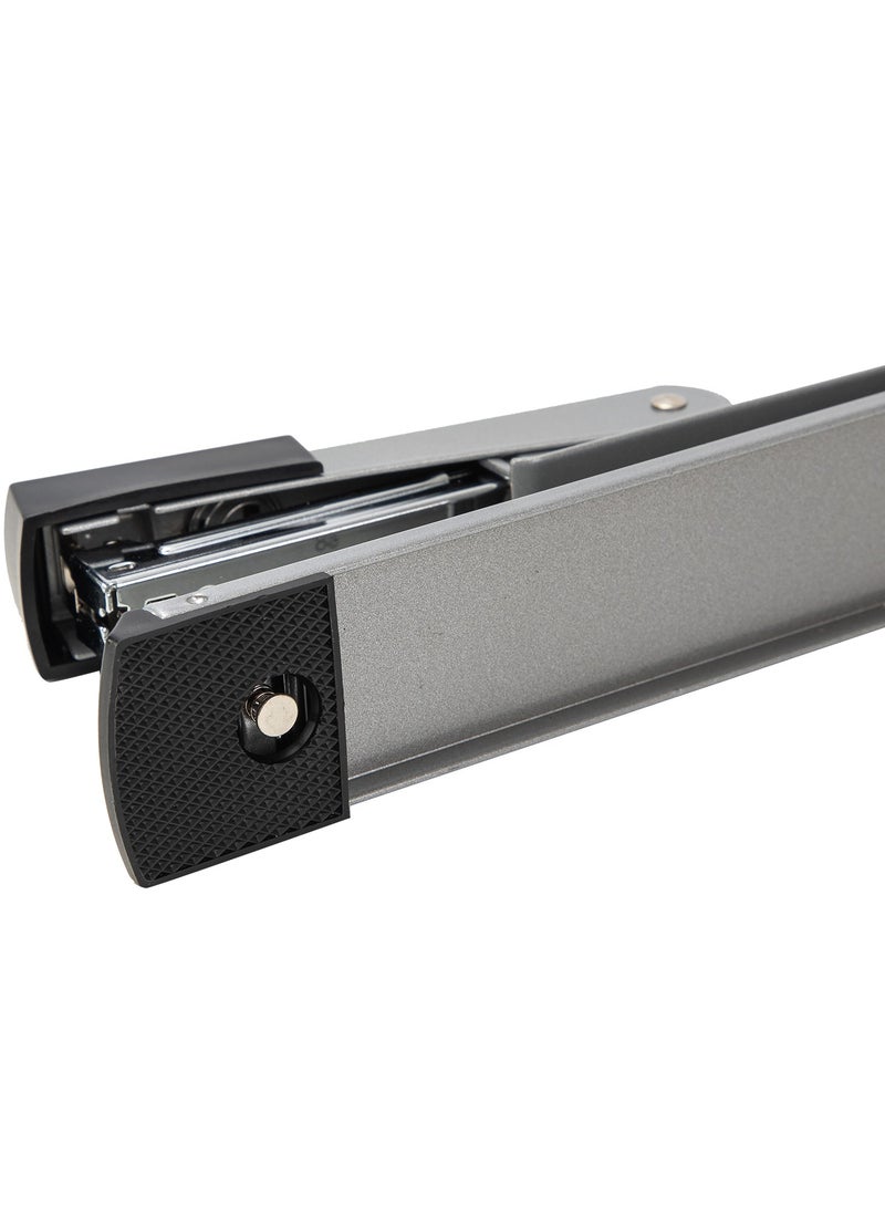 ديلي E0334 دباسة – 25 ورقة، سندان قابل للدوران، تدبيس دقيق، أسود/فضي - Image 1