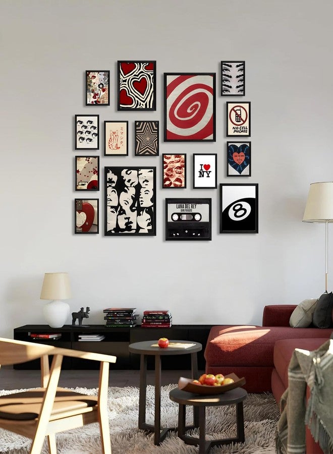 ASTRDECOR مجموعة ديكور غرفة فتاة وسط المدينة من ASTRDECOR، 16 قطعة - ملصقات Y2K لتزيين غرفة النوم، مطبوعات فنية جدارية لفتاة وسط المدينة، صور جمالية، مجموعة ملصقات جدارية عتيقة الطراز لتزيين غرفة الفتيات المراهقات، ملصقات نجوم الروك القديمة (بدون إطار) - Image 5
