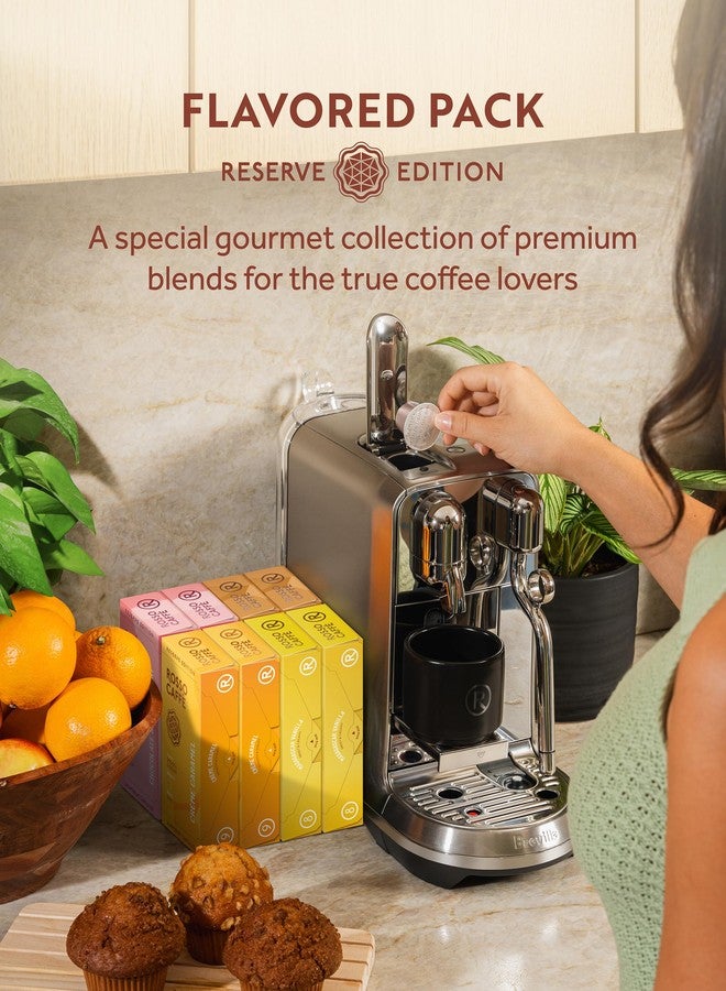 ROSSO CAFFÈ Espresso Coffee Pods for Nespresso Original Machines - 80 Capsules Flavored Pack, 4 Rich and Balanced Flavors (Chocolate, Vanilla, Crème Caramel, Hazelnut) - Made in Italy - Image 3