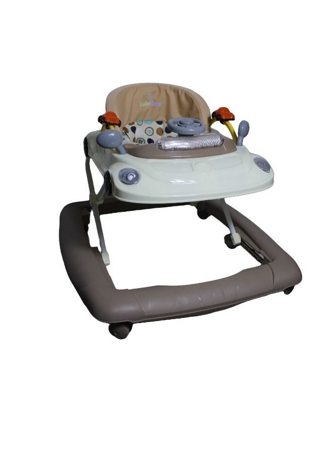 Rally - Foldable Soft Cushioned Seat Baby Walker Brown - Image 1