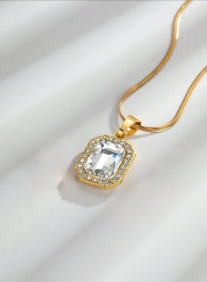 Trendy Stainless Steel Gold Plated Necklace For Women