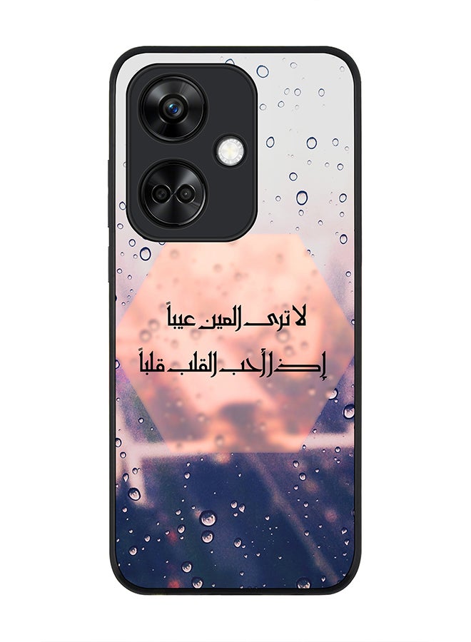 Stylizedd Rugged Black Edge case for OnePlus Nord CE3 Custom Slim fit Flexible Anti Drop Thin Phone Case Cover - When The Heart Loves - Image 1