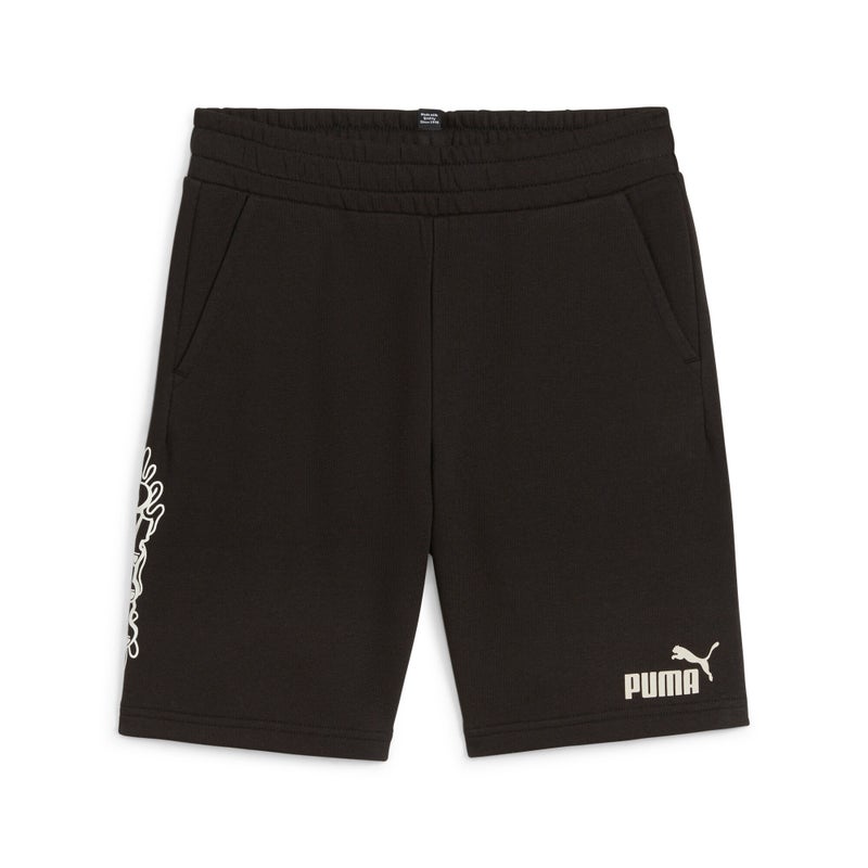 PUMA Essentials+ Mid 90s Boys Black Shorts - Image 4