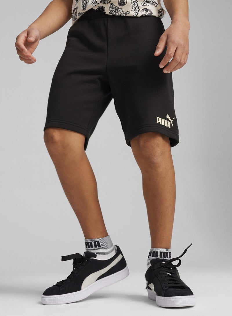 PUMA Essentials+ Mid 90s Boys Black Shorts - Image 1
