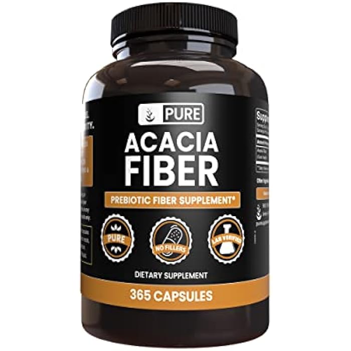 Pure Original Ingredients Acacia Fiber (365 Capsules) No Magnesium Or Rice Fillers, Always Pure, Lab Verified - Image 1