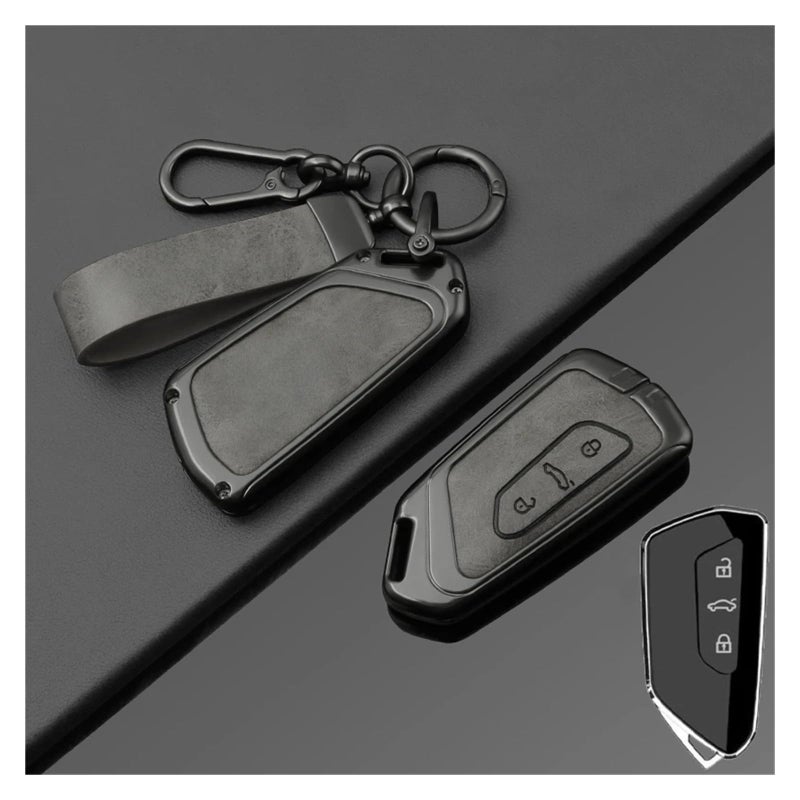 Green Car Key Cover Protection Shell Case Compatible For VW Golf 8 MK8 Leo - Image 4