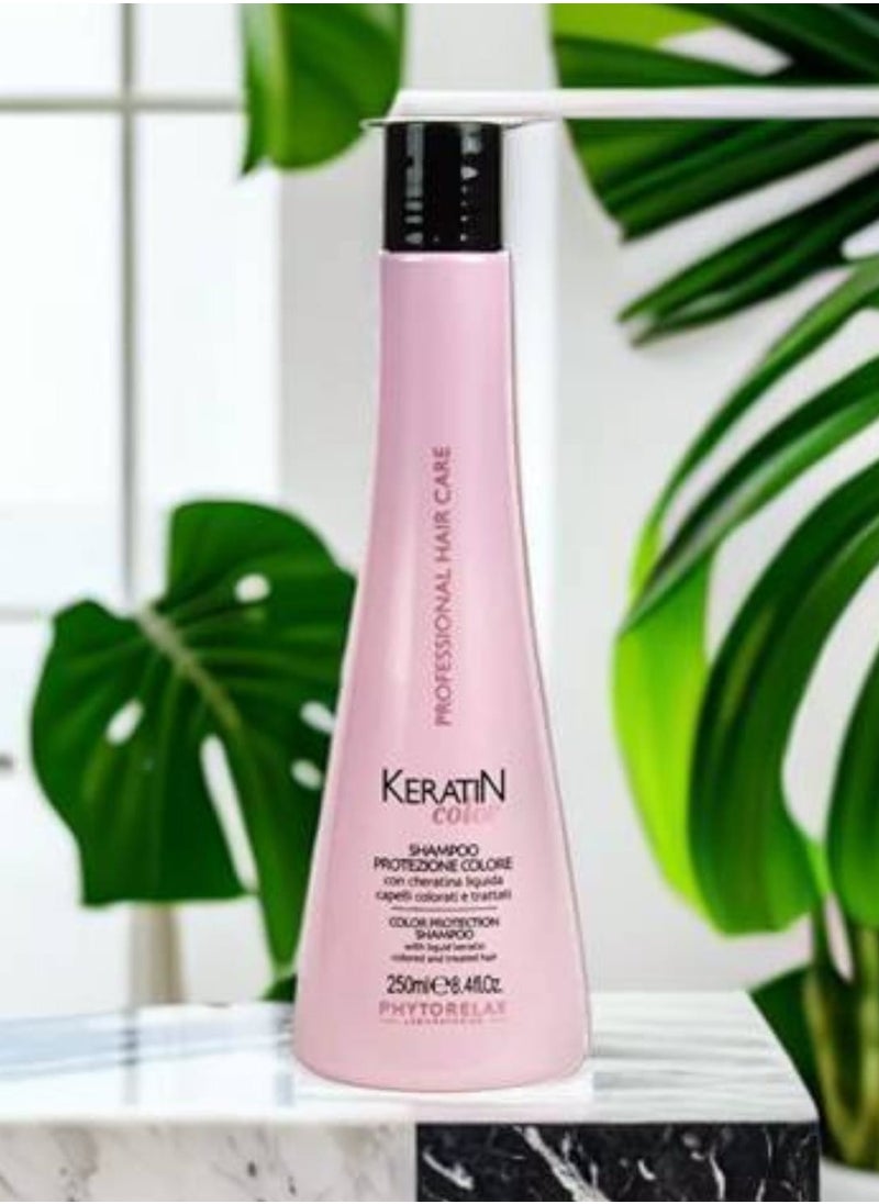 Phytorelax Phytorelax Keratin Shampoo - Advanced Color Protection and Lasting Shine for Colored Hair, 250 ml  - Image 3