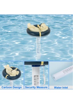 Excefore Pool Thermometer Floating Easy Read, Leisurely Polar Bear Water Thermometer for Ice Bath with String, for Outdoor, Indoor Swimming Pools, Spas, Hot Tubs & Aquariums  - Image 2
