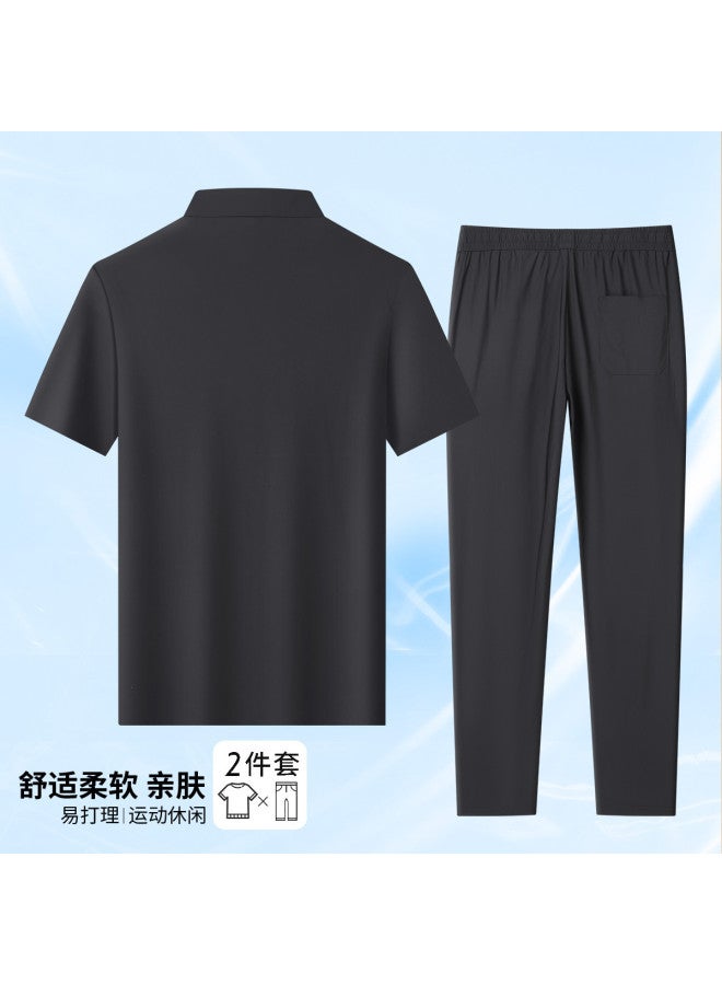 Tucano men's Summer Outdoor Sports Dad Outfit Casual Set Comfortable & Breathable Men's Suit - Image 3