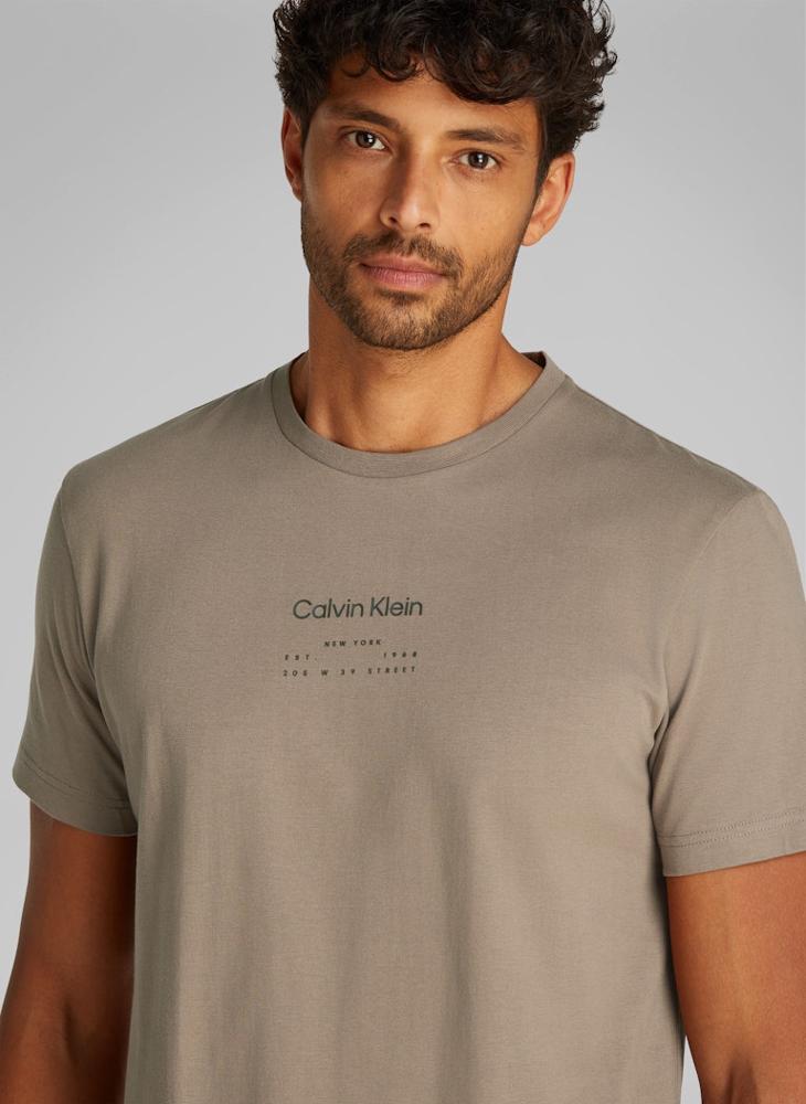 CALVIN KLEIN Raised Editorial Logo T-Shirt  - Image 3