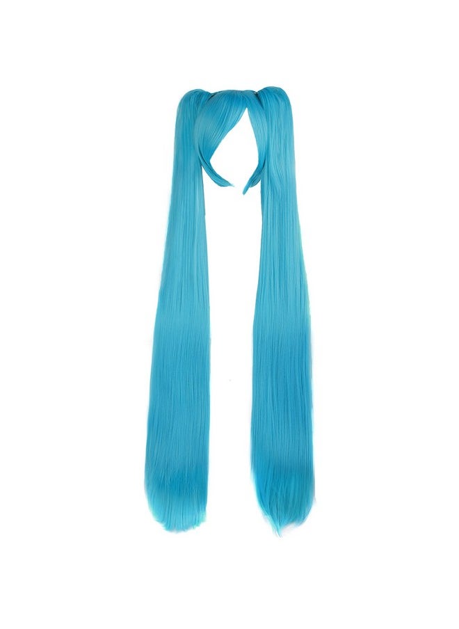 MapofBeauty Vocaloid Miku Blue 2 Ponytails Straight Long Party Costume 120cm Cosplay Wigs - pzsku/Z4B6664E4909E0F5B59F6Z/45/_/1741329945/9c998a34-e8ed-4bde-80f9-9588f95fc87f