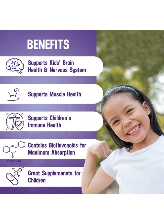 Luti Max Luteolin w/Rutin Pediatric Powder for Kids 30 gm 100 Servings - Immune & Nervous System Supplement - Muscle & Neuron Support - Anti-inflammatory - Natural Bioflavonoids - Gluten Free - Image 4