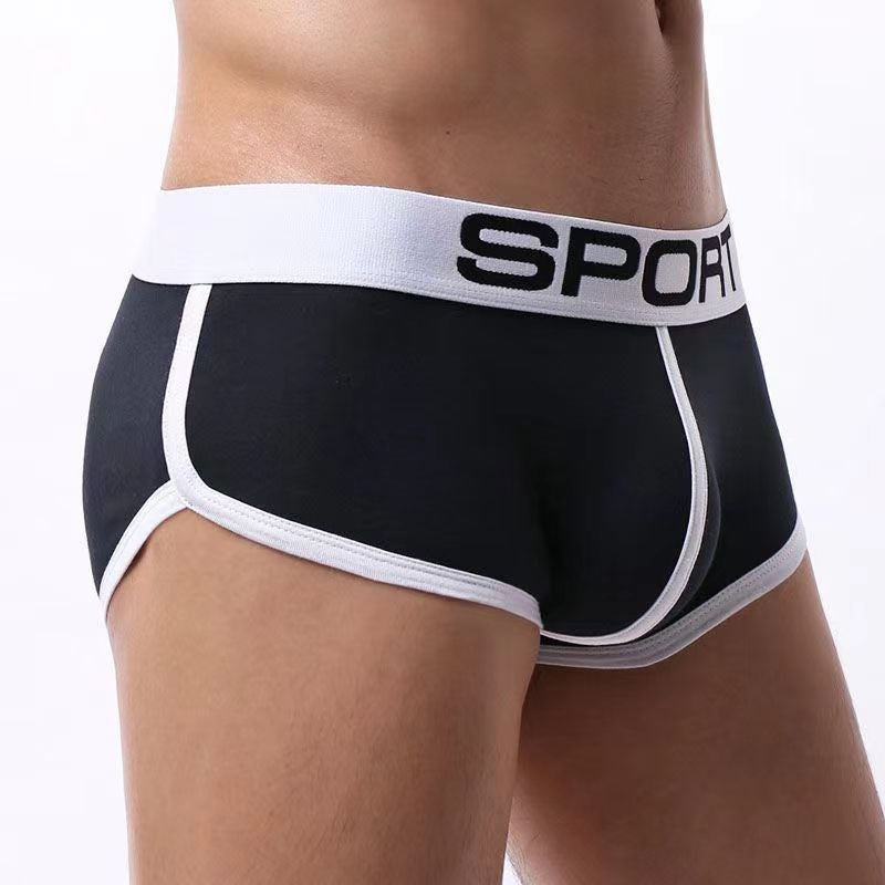 Trendy Mens Cotton Boxer Briefs Gray  - Image 4