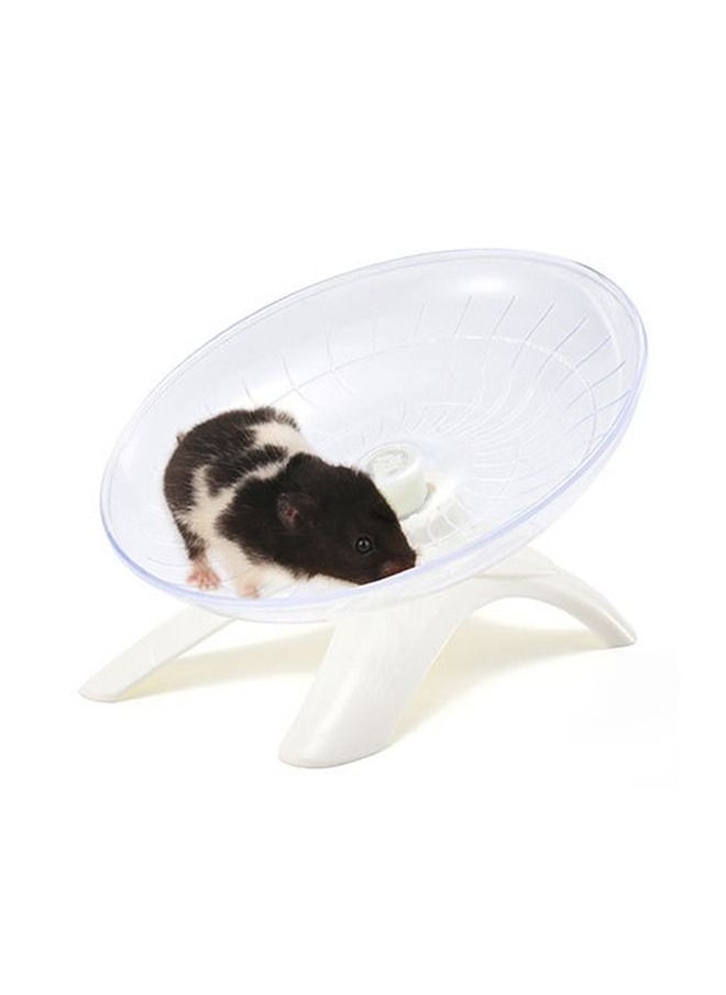 Neostyle - Neostyle Hamster Flying Saucer Silent Running Exercise Wheel With Holder White - Image 1
