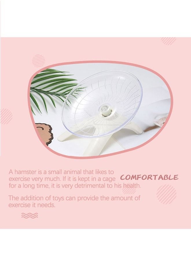 Neostyle - Neostyle Hamster Flying Saucer Silent Running Exercise Wheel With Holder White - Image 1