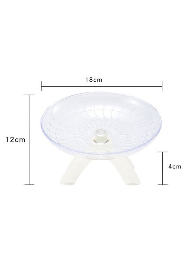 Neostyle - Neostyle Hamster Flying Saucer Silent Running Exercise Wheel With Holder White - Image 1
