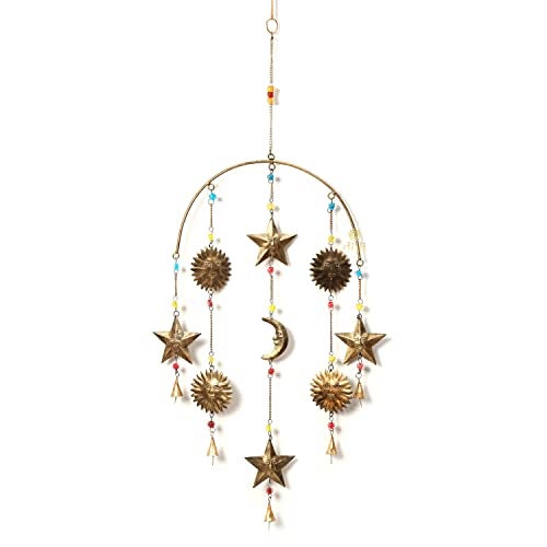DULI Metal Wall hanging Galactic Symphony: Sun, Moon, and Stars Wall Art, Wall Hanging, WallDecor, Room Decor, Garden Decor (Sun,Moon⋆: MetalHanging) - Image 5