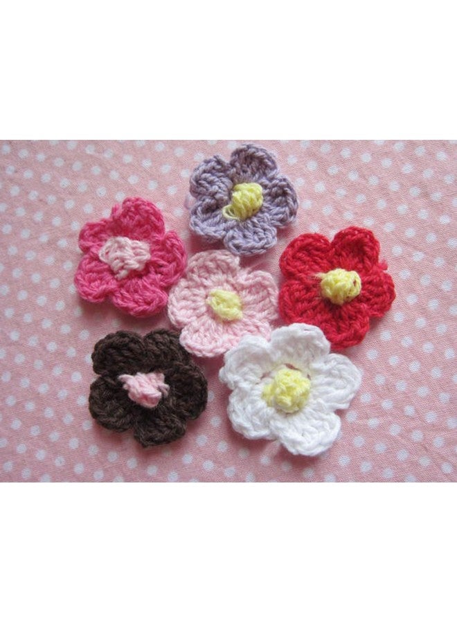 YYCRAFT Pack Of 100 Crochet 1" Spring Flowermix Color - Image 1