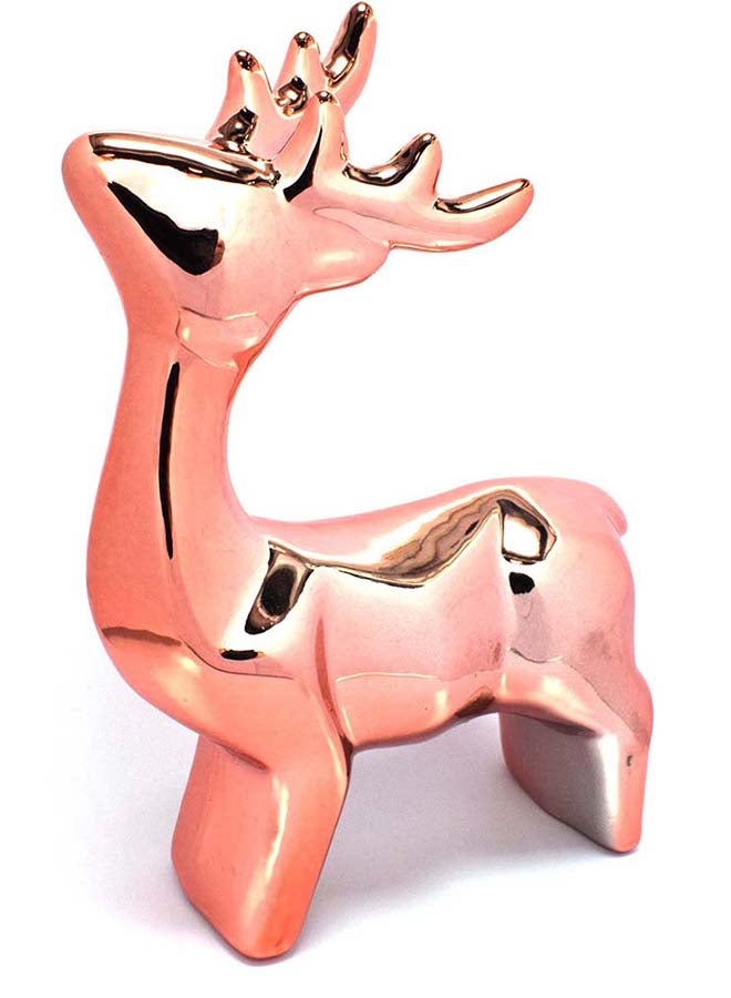 immatgar immatgar colorfull Deer Gazelle Reindeer for Bedroom Office living room souvenirs gifts Home décor (Rose - 10.5 CM Height)  - Image 2