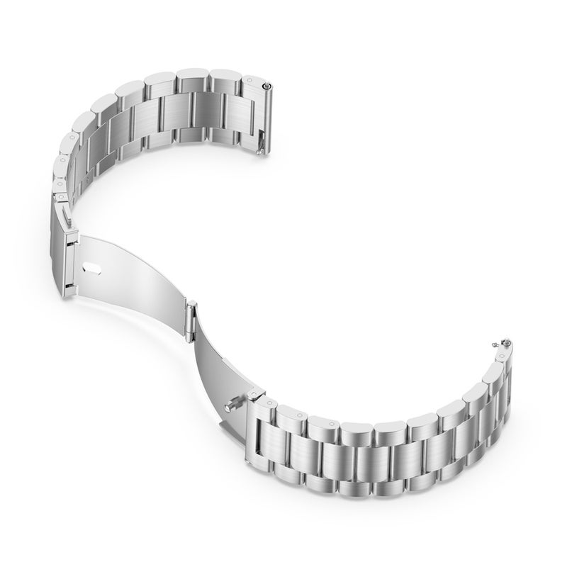 erorex For Huawei Watch Gt4 41Mm Three Bead Stainless Steel Metal Watch Band(Silver) - Image 4
