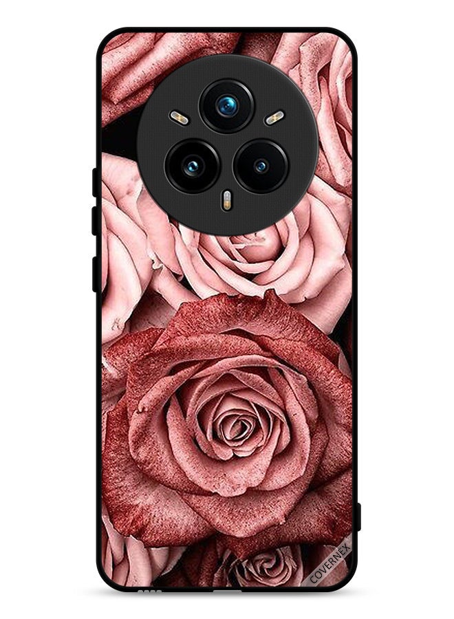 Covernex Realme 14 Pro 5G Protective Case Cover Peach Flowers