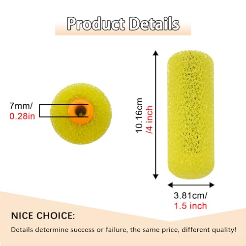 YLTOLOO 8 Pcs Textured Paint Roller Covers, 4 inch Medium Textured Foam Drywall Texture Paint Rollers, House Paint Roller Covers for Art Painting Walls Ceilings - Image 2