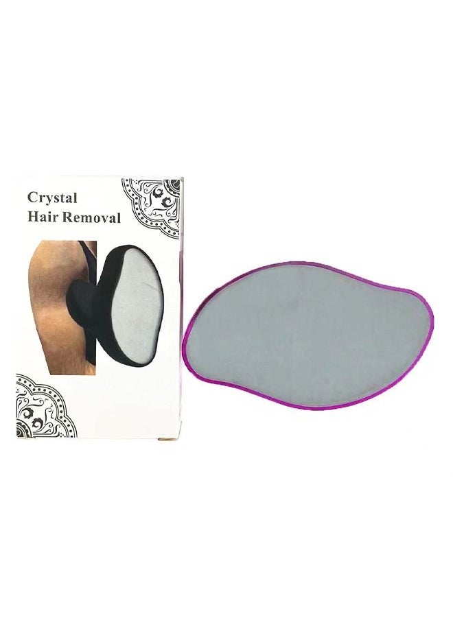 ماركة غير محددة - أداة إزالة الشعر الكريستال غير مؤلمة فرك الفراء الكريستال السحري ، بشرة ناعمة ناعمة سريعة وسهلة إزالة الشعر الكريستال للرجال والنساء - Image 1