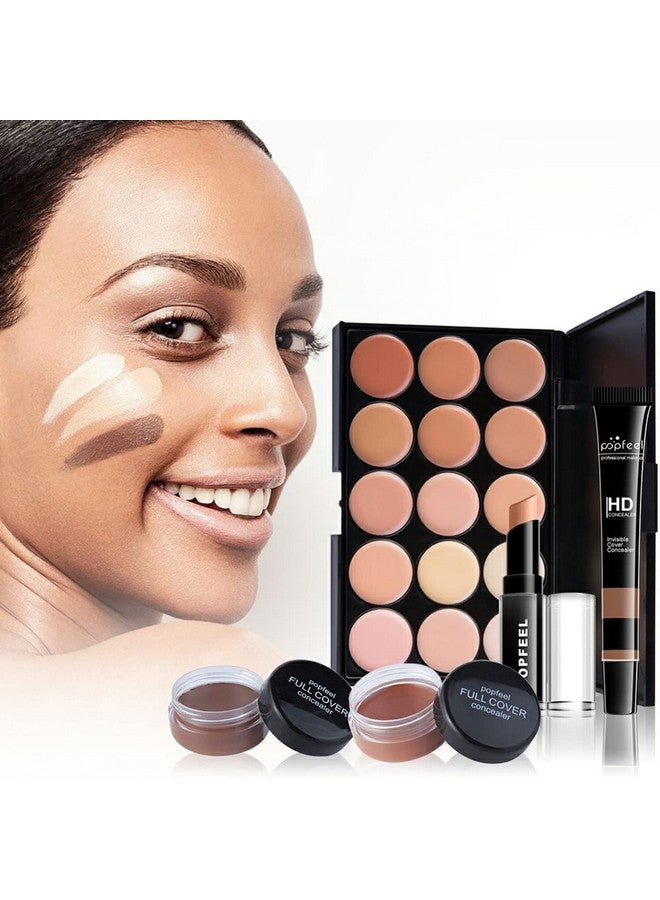 Joyeee Makeup Kit For Women Full Kit Naked Shimmer Eyeshadow Palette Waterproof Black Eyeliner & Mascara Makeup Tools Set Lipstick Premium Synthetic Foundation Powder For Medium To Dark Skin - Image 5