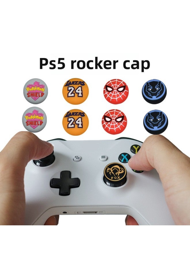 Suitable For PS5 Handle Rocker Protection Cap PS4 Silicone Non-slip XBOX Gamepad Silicone Cap 3D Rocker Cap-Product Color:28 - Image 2