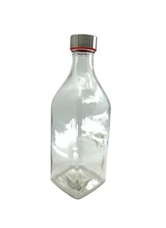 YOLO Yolo Transparent Glass Water bottle with stainless steel cap 1 Liter  - Image 2