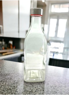 YOLO Yolo Transparent Glass Water bottle with stainless steel cap 1 Liter  - Image 3