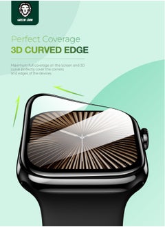 GREEN LION 3D Screen Protector for Apple Watch iWatch Series 10 46mm / Anti Scratch / Anti Fingerprint / Shockproof / HD Clarity / 360° Protection / Self-Healing Material / Sensitive Touch / Drop Protection - Clear  - Image 3