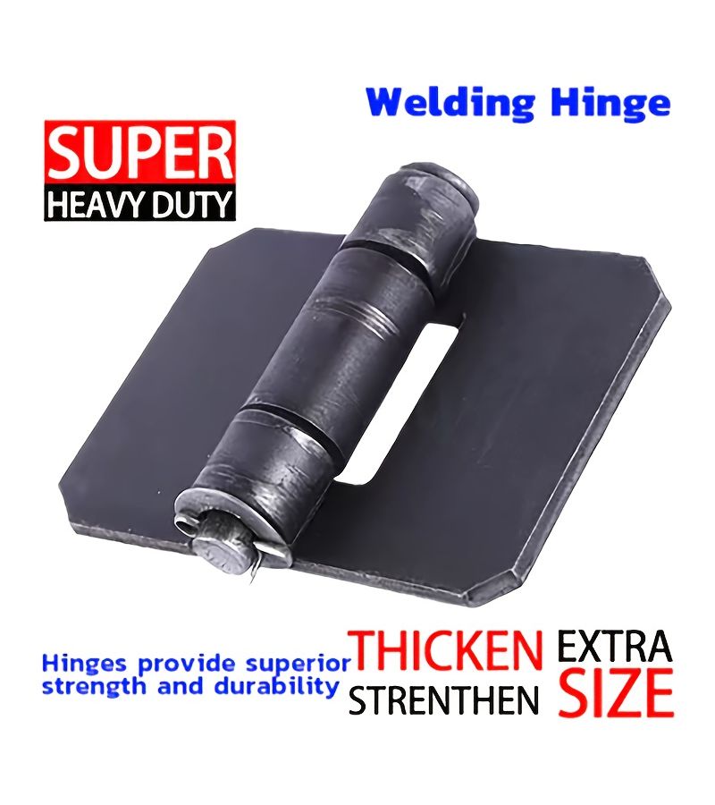 2pcs Welding Hinges Scaffolding Accessories High Rail Semi Trailer Door Truck Industrial Thickened Hinges - Image 2