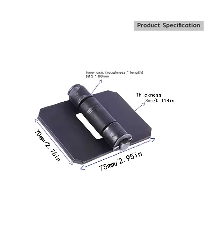 2pcs Welding Hinges Scaffolding Accessories High Rail Semi Trailer Door Truck Industrial Thickened Hinges - Image 5