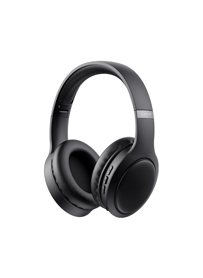 havit - H628BT Wireless Headphones with Closed Ear Design and Noise Cancelling, Foldable Earphones with Lightweight Design and Longer Battery Life - Image 1