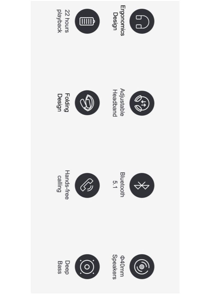 havit - H628BT Wireless Headphones with Closed Ear Design and Noise Cancelling, Foldable Earphones with Lightweight Design and Longer Battery Life - Image 1
