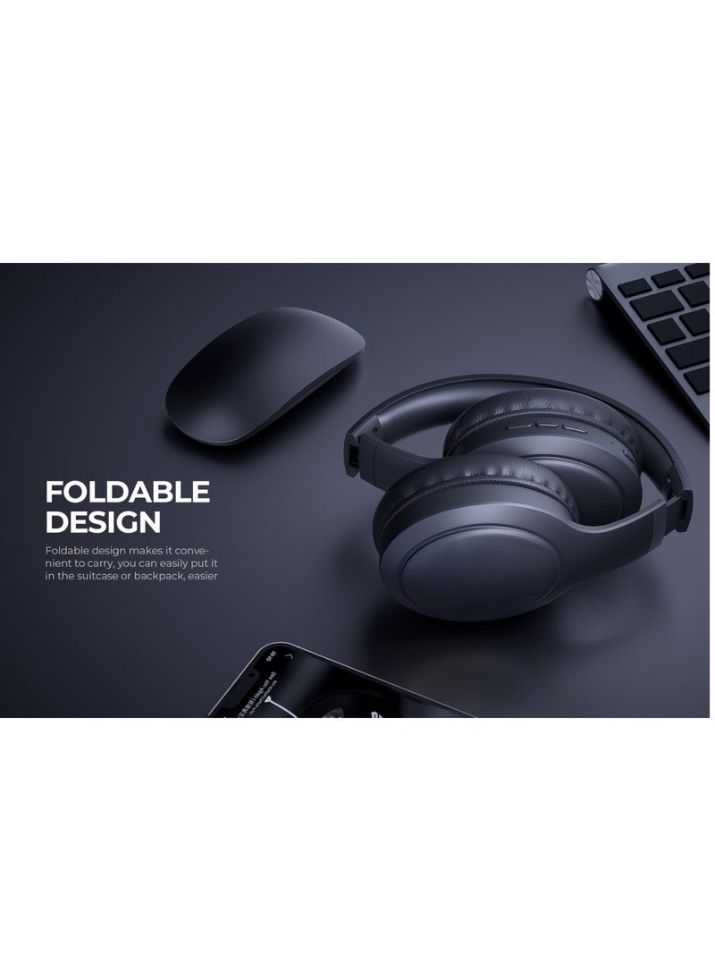 havit - H628BT Wireless Headphones with Closed Ear Design and Noise Cancelling, Foldable Earphones with Lightweight Design and Longer Battery Life - Image 1
