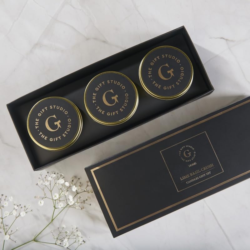 THE GIFT STUDIO.COM Candles Set of 3 Lime Basil Crush The Gift Studio - Image 2