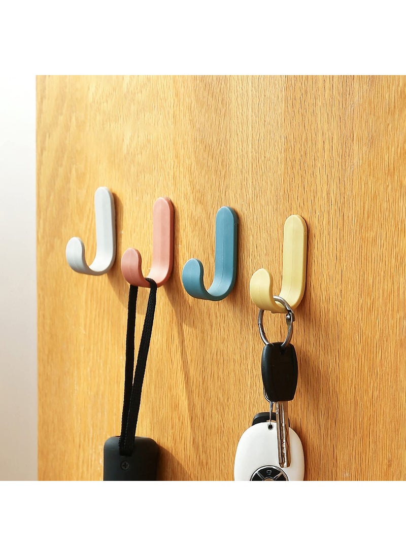 SUNSHREE SUNSHREE Hooks for Wall Adhesive Hooks for Wall Heavy Duty self Adhesive Hook Wall hangings Kitchen Accessories Items Clothes Hanging Sticky Photo Frame Hangers Strong Hanger 6 pcs  - Image 4