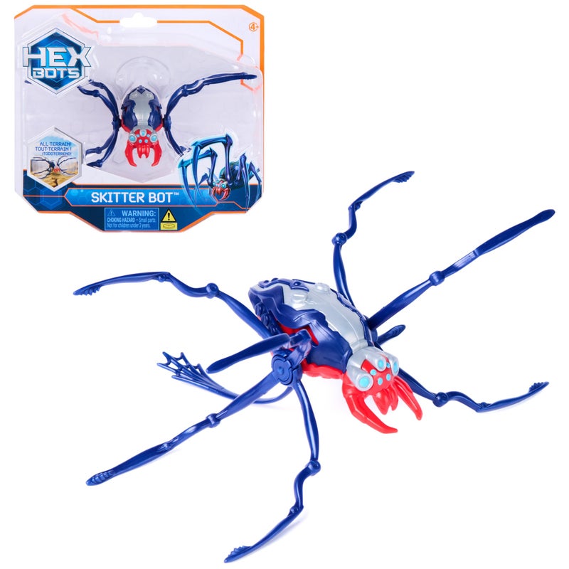 HEX Bots Skitter Bot Spider Robotic Kids Toys with InsectLike Movement for IndoorOutdoor Play Robot Toys for Boys Girls Ages 4 Up Red - Image 3