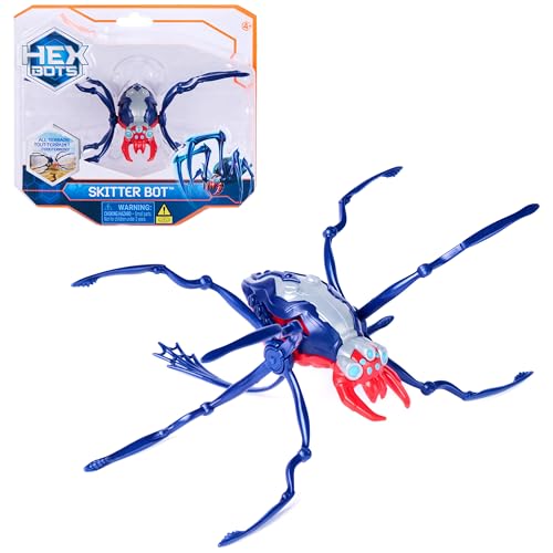 HEX Bots Skitter Bot Spider Robotic Kids Toys with InsectLike Movement for IndoorOutdoor Play Robot Toys for Boys Girls Ages 4 Up Red - Image 1