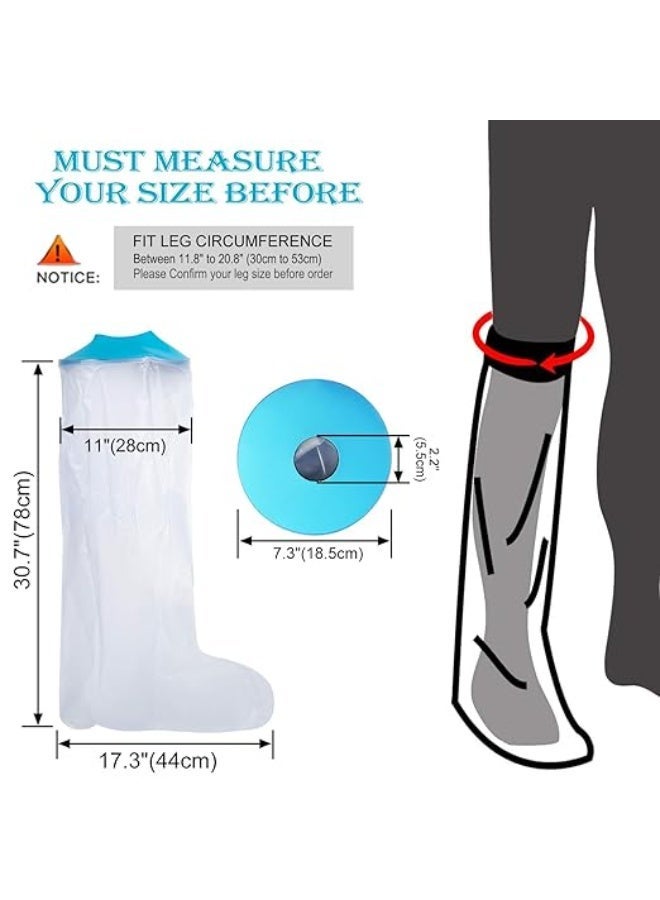 Reusable Waterproof Leg Cast Cover for Shower – Adult - Image 4