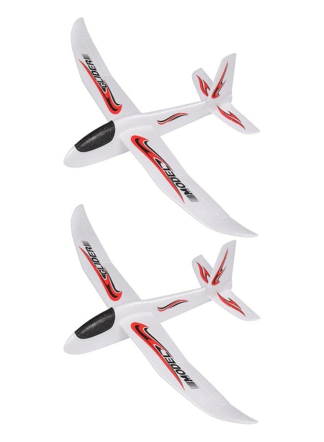 Alasum Hand Throwing Plane, Foam Glider Airplane Toy, 39 inch Throwing Foam Plane Catapult Flying Plane Model Toy for Outdoor Sports Toys Birthday Gifts for Boys Girls, (2PCS) - Image 1